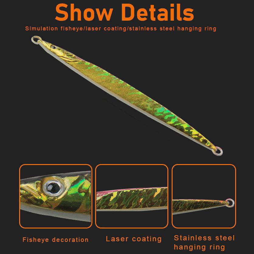 Dr.Fish Saltwater Glow Vertical Jigs Spoon Lure 19.8cm/160g - Dr.Fish Tackles