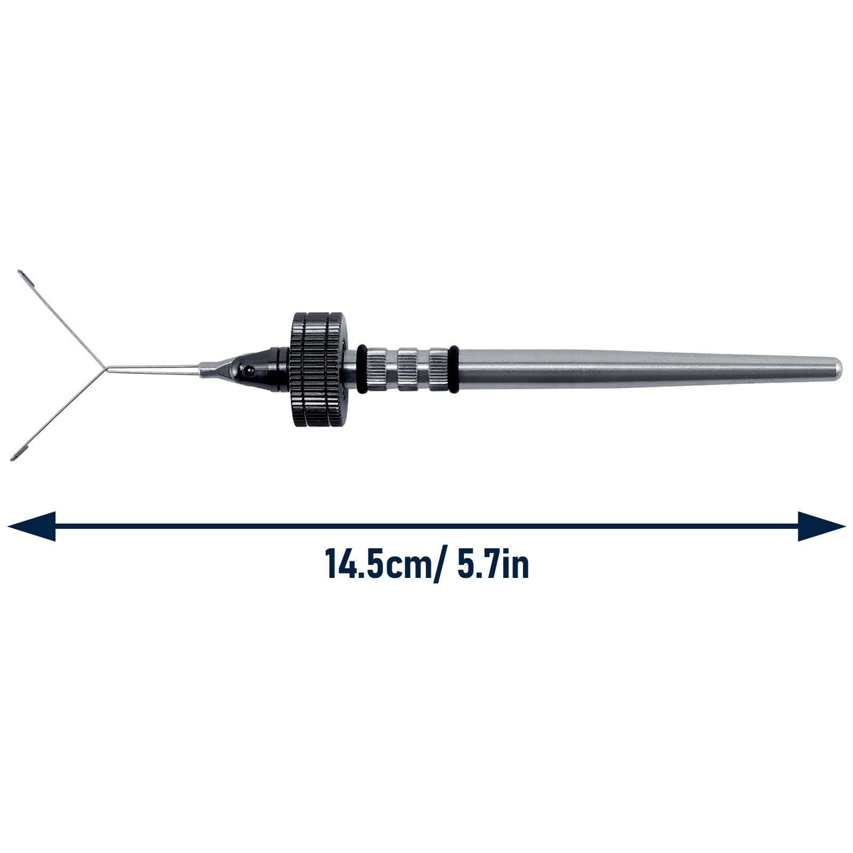 Dr.Fish Stainless Steel Dubbing Spinner 90°+360° Rotation  14.5cm/5.3'' - Dr.Fish Tackles