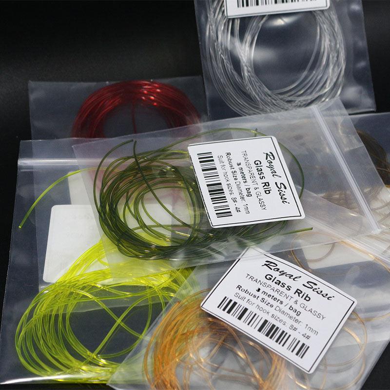 Dr.Fish Transparent Glassy Body Wrap Fly Tying Materials 3mm (6 colors) - Dr.Fish Tackles