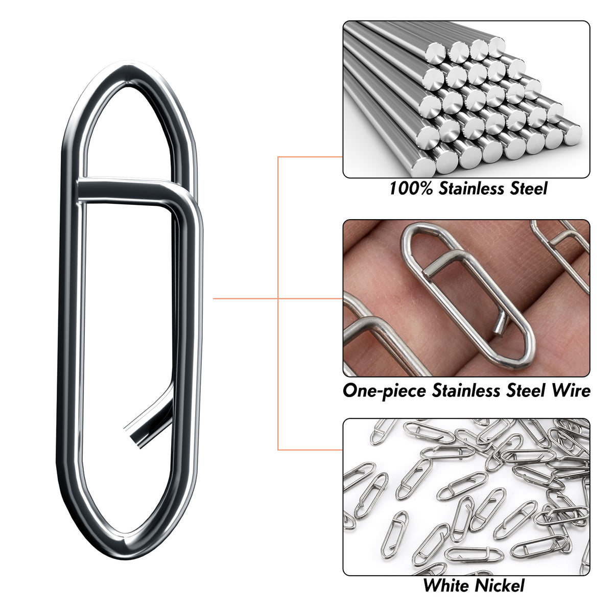 Dr.Fish 50pcs Power Speed Clips 25-175lb - Dr.Fish Tackles