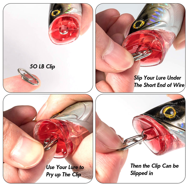 Dr.Fish 50pcs Power Speed Clips 25-175lb - Dr.Fish Tackles