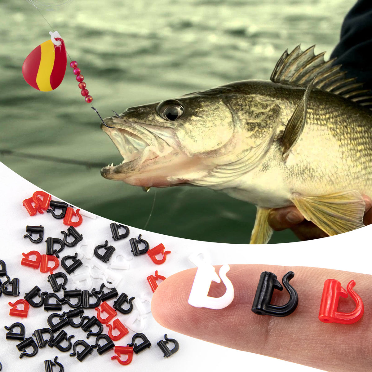 Dr.Fish 100pcs Spinner Clevis Quick Change - Dr.Fish Tackles
