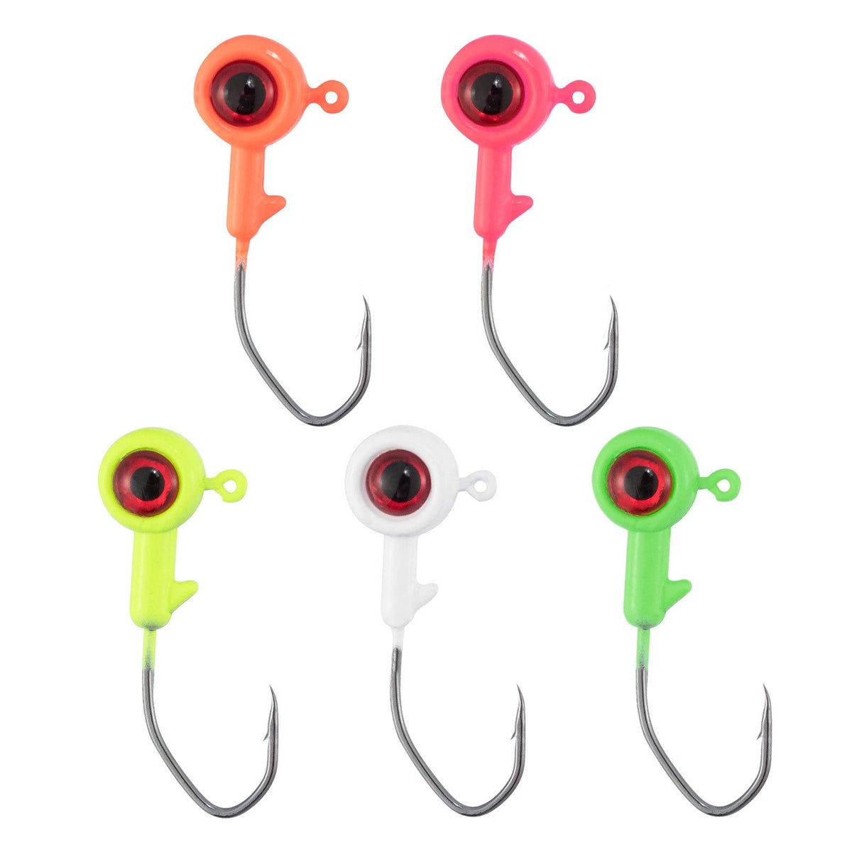 Dr.Fish 30pcs Big Eye Jig Heads 1/32oz-1/8oz(with Box) - Dr.Fish Tackles