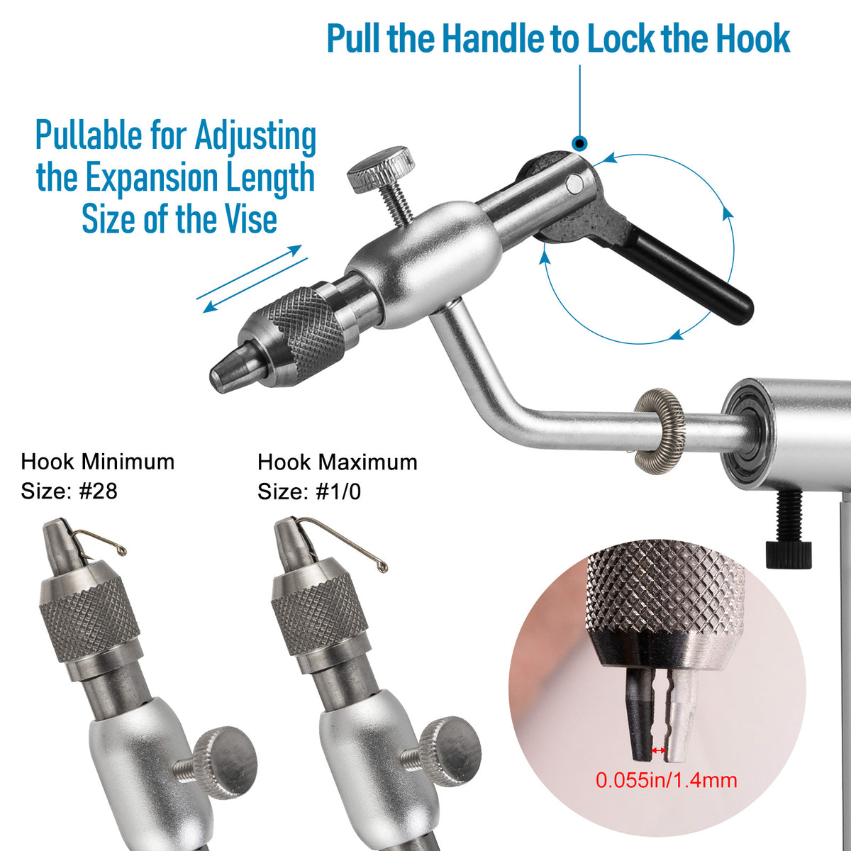 Dr.Fish Fly Tying Vise C-Clamp Mount - Dr.Fish Tackles