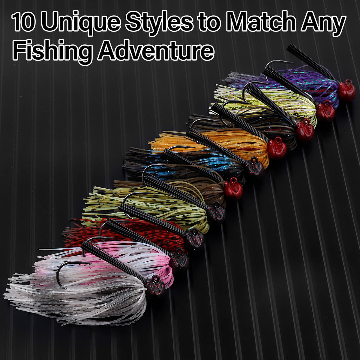 Dr.Fish 2pcs Weedless Football Jigs 1/8oz-1oz