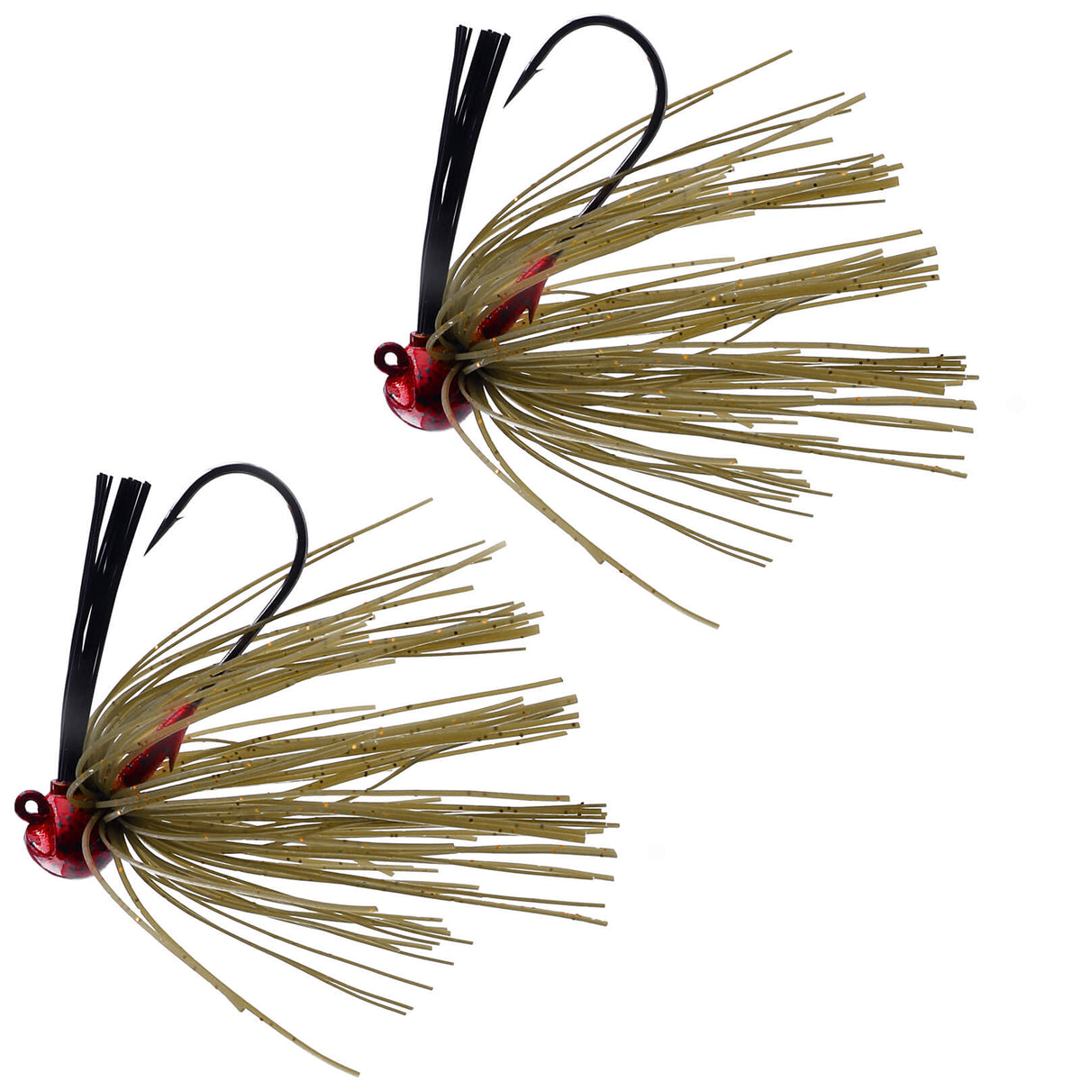 Dr.Fish 2pcs Weedless Football Jigs 1/8oz-1oz