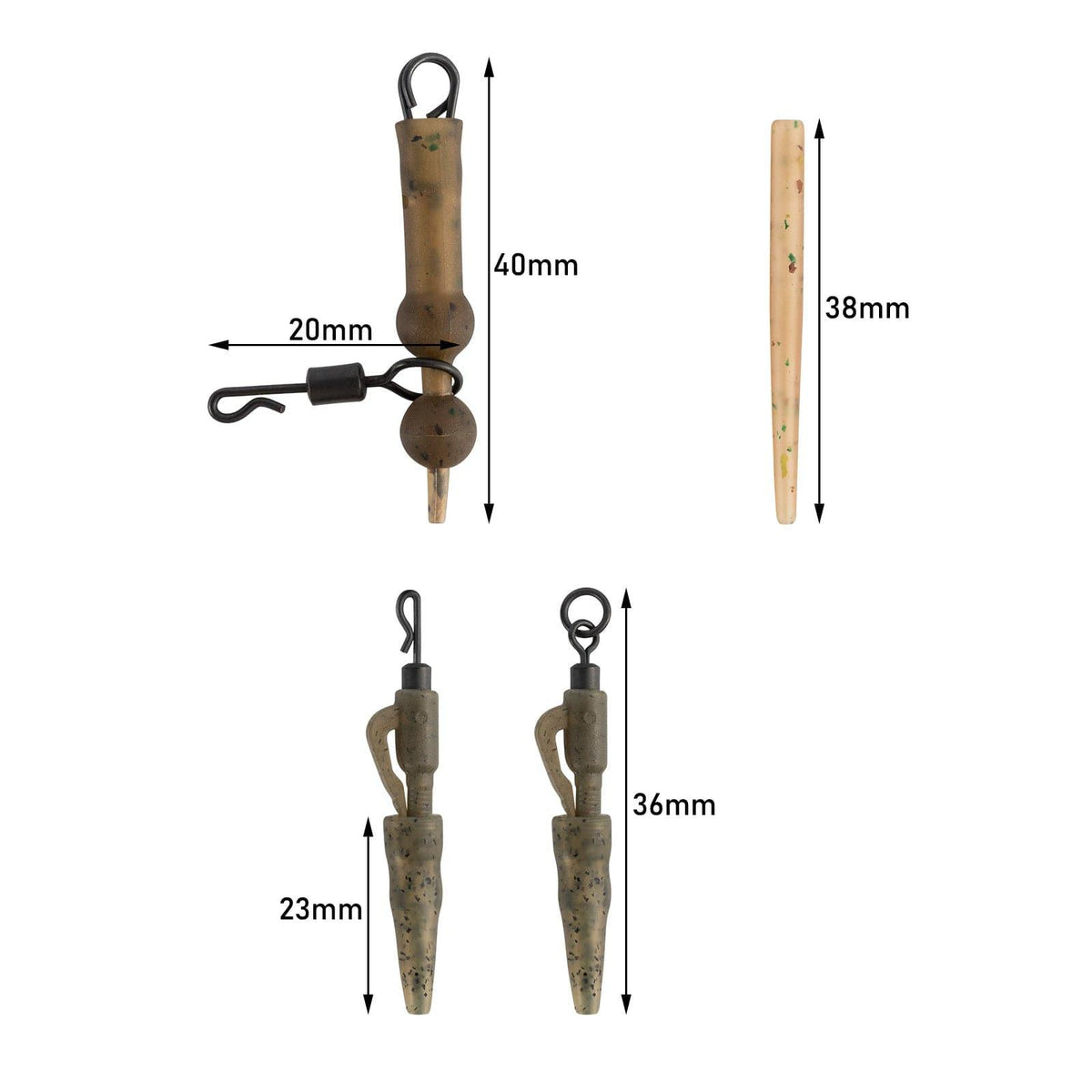 Dr.Fish 6pcs  Leadcore Leaders 39.37'' - Dr.Fish Tackles