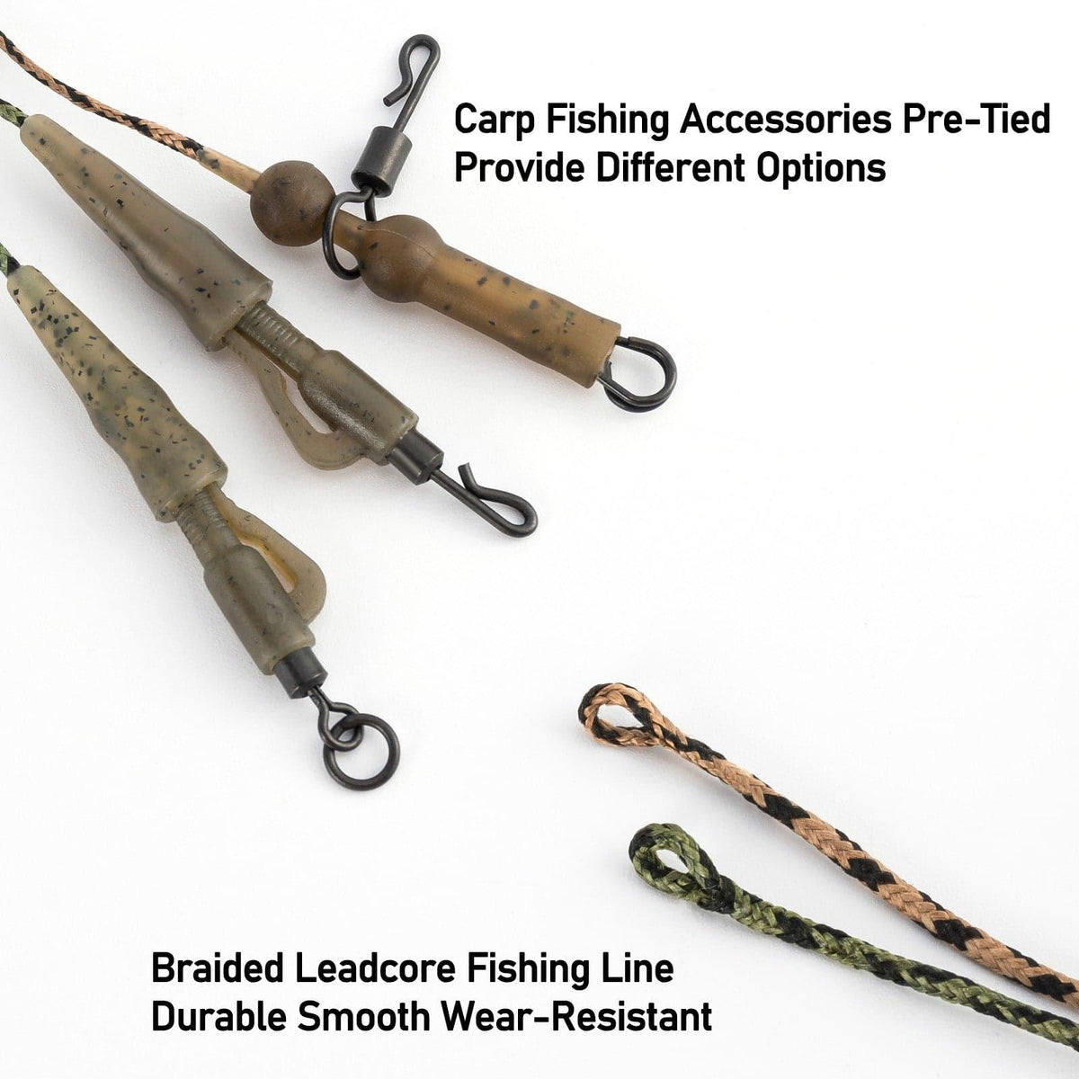 Dr.Fish 6pcs  Leadcore Leaders 39.37'' - Dr.Fish Tackles