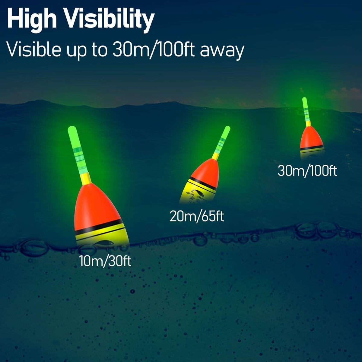 Dr.Fish 10pcs Glow Sticks LED Fish Floats - Dr.Fish Tackles