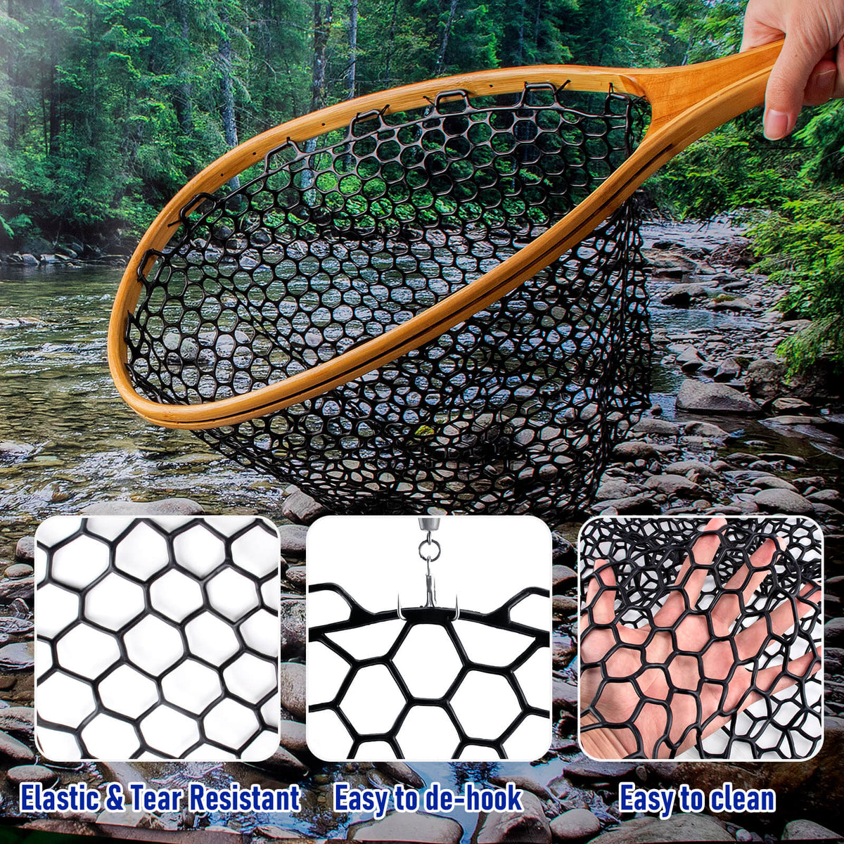 Dr.Fish Fishing Landing Replacement Rubber Net