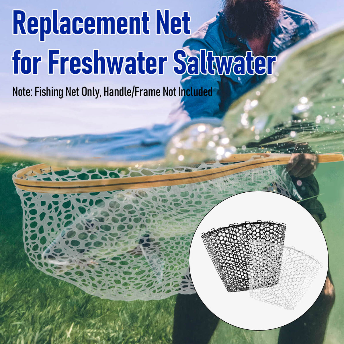 Dr.Fish Fishing Landing Replacement Rubber Net