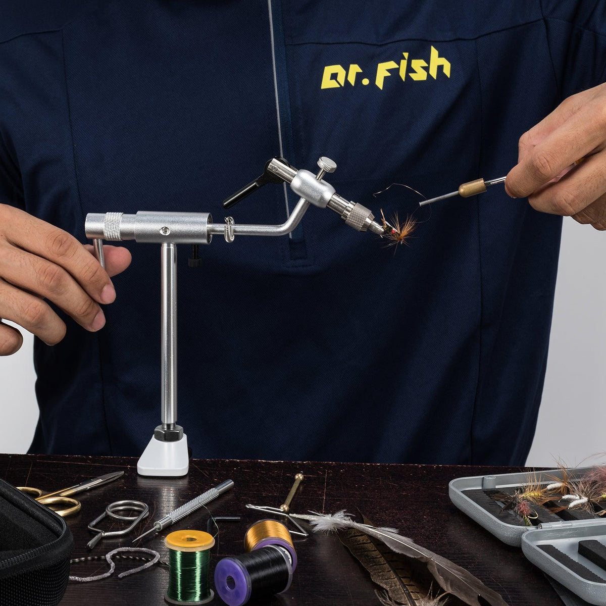 Dr.Fish Fly Tying Vise C-Clamp Mount - Dr.Fish Tackles