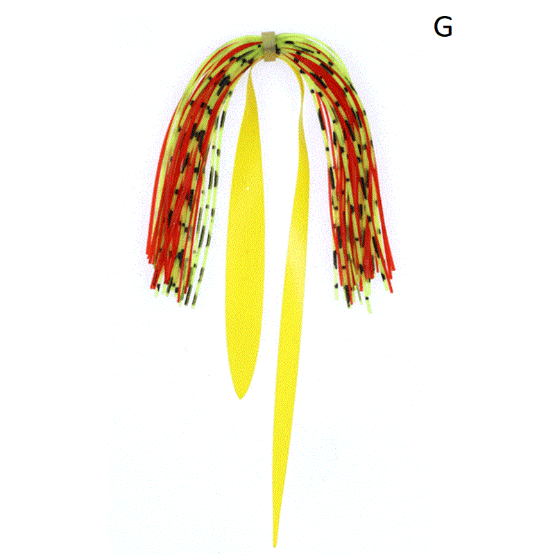 Dr.Fish 3pcs Squid DIY Rubber Jig Lures Skirt Fly Tying Materials (10colors) - Dr.Fish Tackles