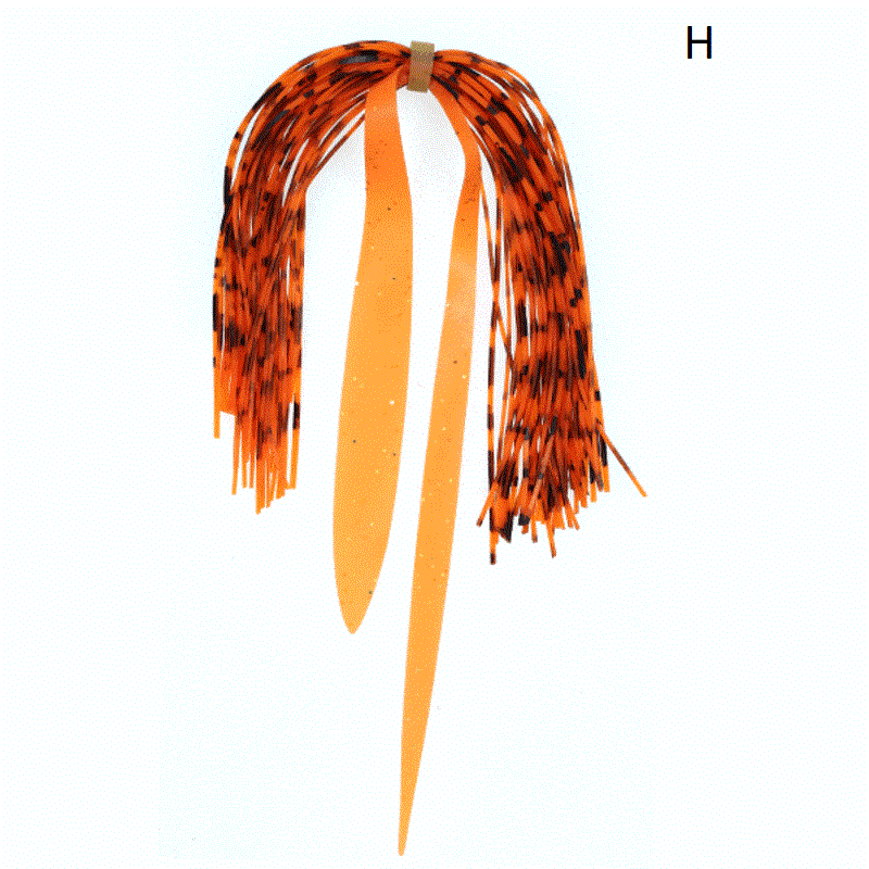 Dr.Fish 3pcs Squid DIY Rubber Jig Lures Skirt Fly Tying Materials (10colors) - Dr.Fish Tackles