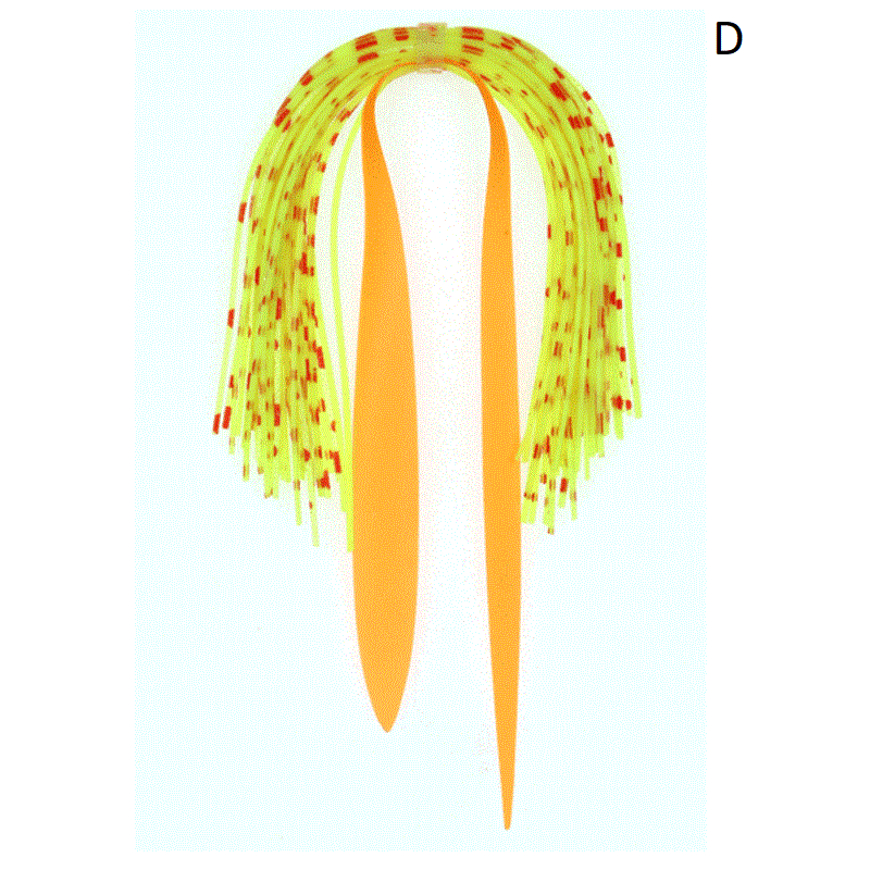 Dr.Fish 3pcs Squid DIY Rubber Jig Lures Skirt Fly Tying Materials (10colors) - Dr.Fish Tackles