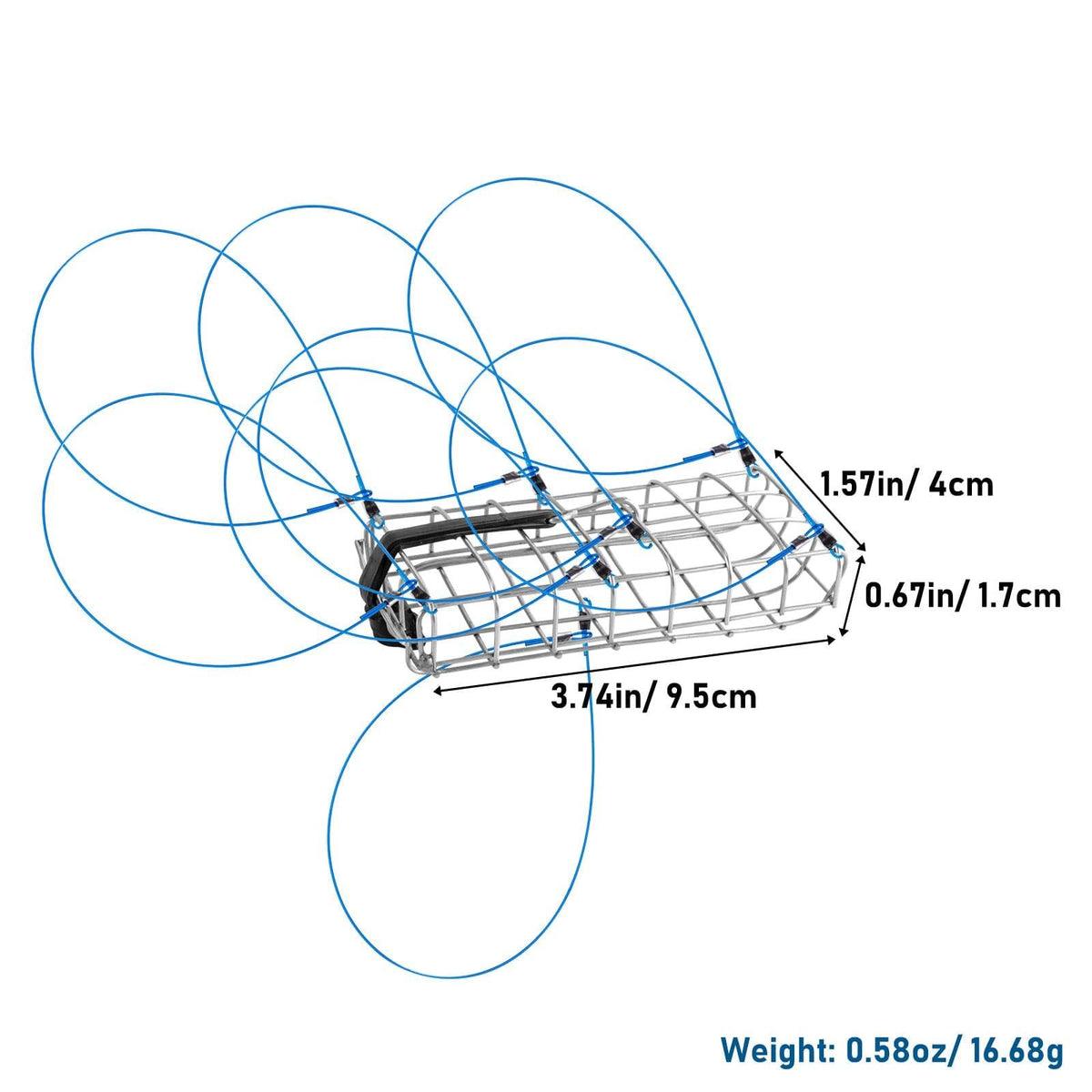 Dr.Fish Castable Crab Traps with 8 Loops - Dr.Fish Tackles