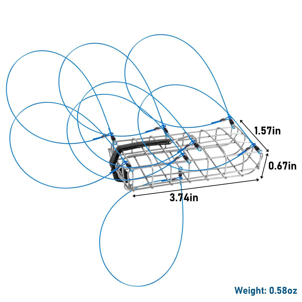 Dr.Fish Castable Crab Traps with 8 Loops - Dr.Fish Tackles