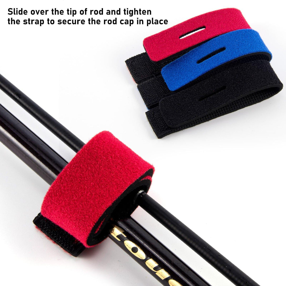 Dr.Fish 12 pcs Fishing Rod Straps 3colors - Dr.Fish Tackles