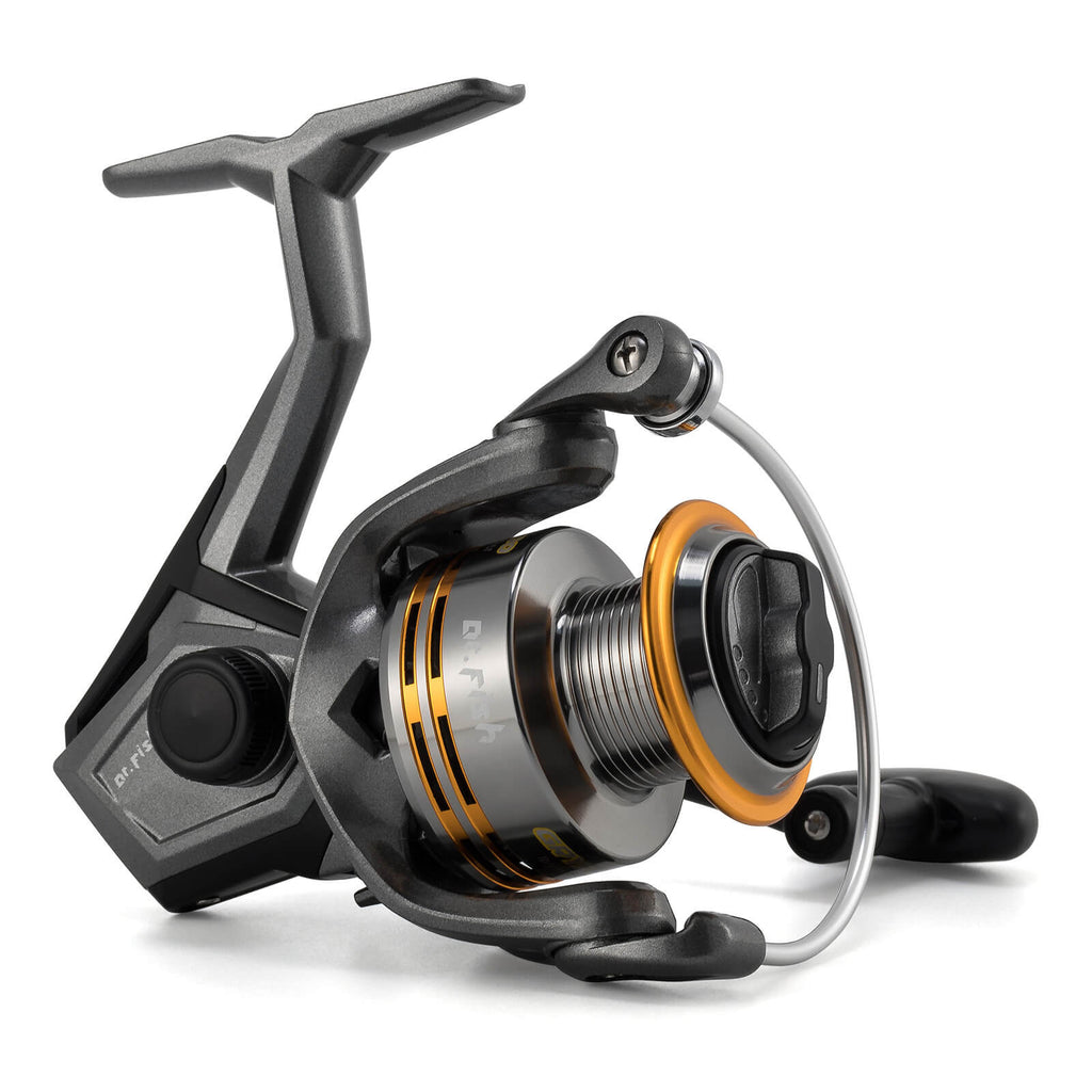 dr.fish spinning reel super battle 8000 heavy duty locked Penn II CNC aluminum Spool and 50% thicker bail wire allow your fishing line to lay more evenly on the spool thus furthur improve your retriving experience (comes with a spare spool) Yellowtail Reels | Spinning &