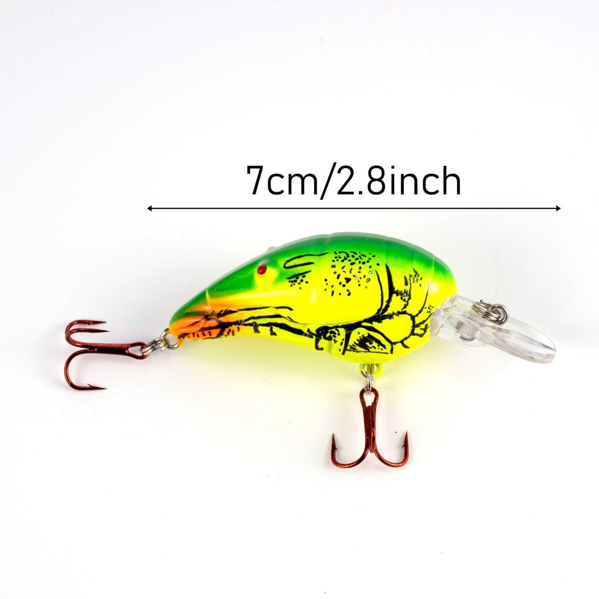 Dr.Fish 4pcs Crayfish Hard Bait  Bait  2.8'' - Dr.Fish Tackles