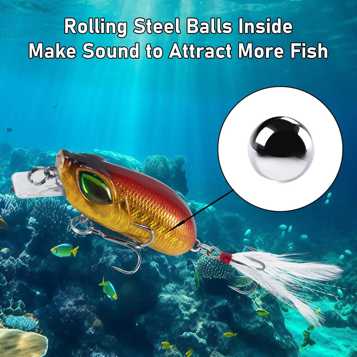 Dr.Fish 5pcs Minnow Crankbaits Fishing Lure 2.4'' - Dr.Fish Tackles