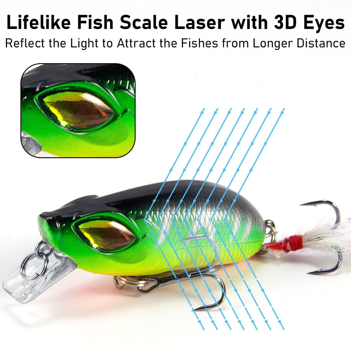 Dr.Fish 5pcs Minnow Crankbaits Fishing Lure 2.4'' - Dr.Fish Tackles