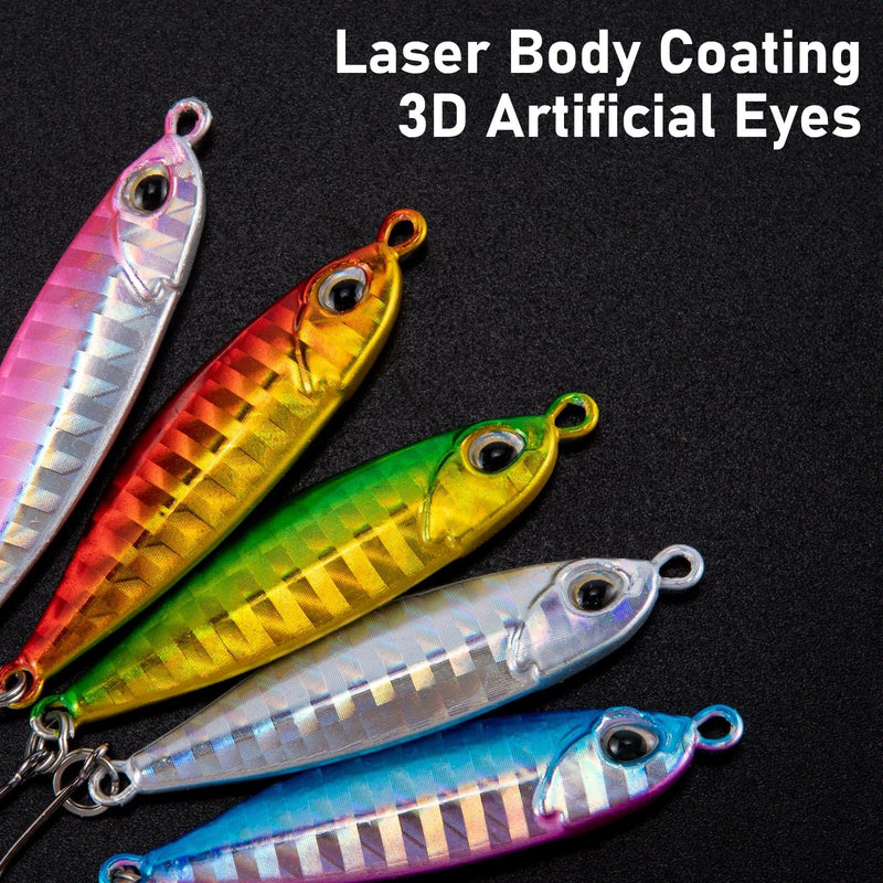 Dr.Fish 5pcs Mini Fishing Spinner Lure 1.81''  0.38oz - Dr.Fish Tackles
