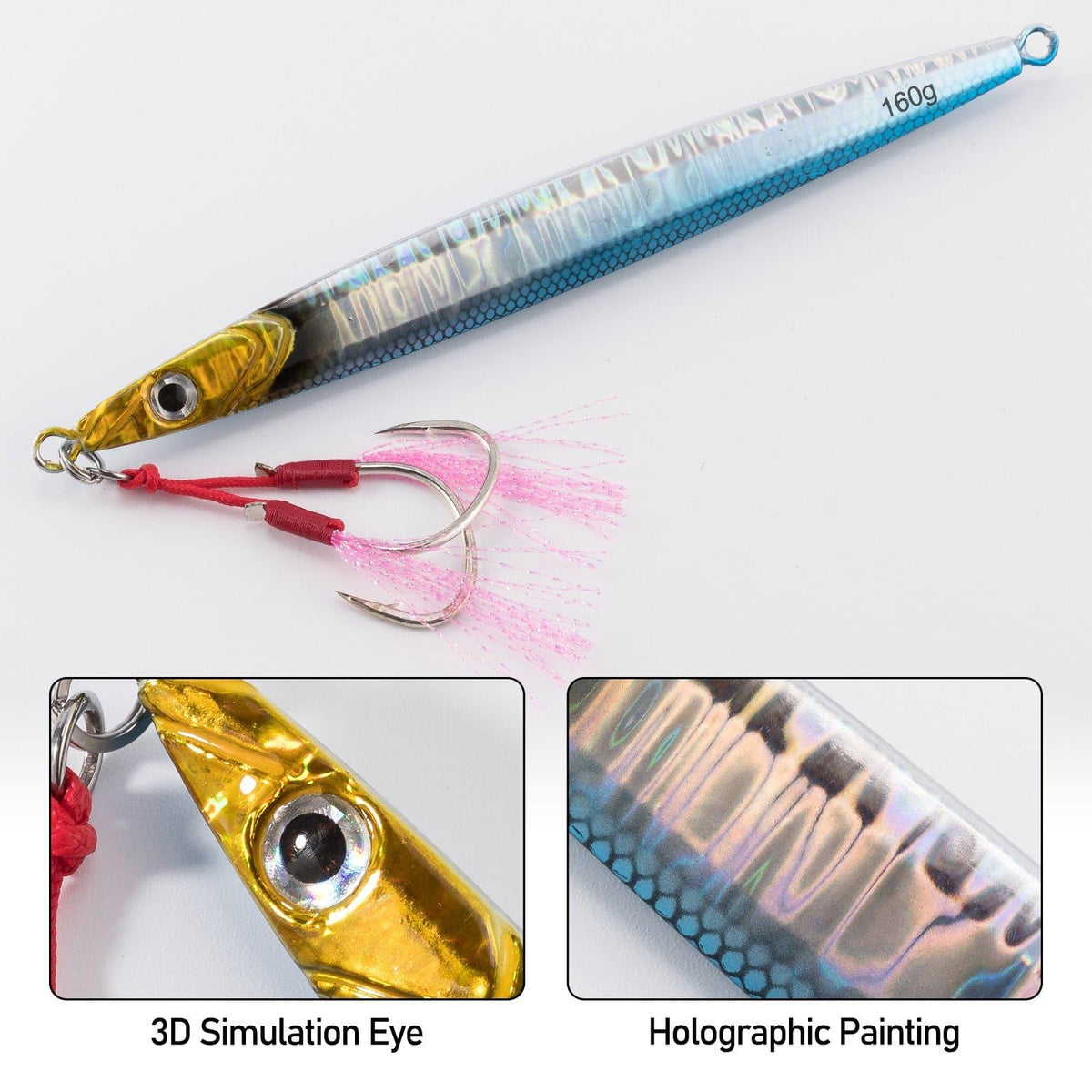 Dr.Fish Long Casting Metal Jigs 6.69‘â€?5.64oz - Dr.Fish Tackles