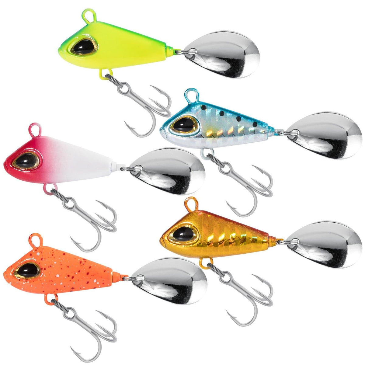 Dr.Fish 5pcs Jig Spinner Fishing Bait 6-22g - Dr.Fish Tackles