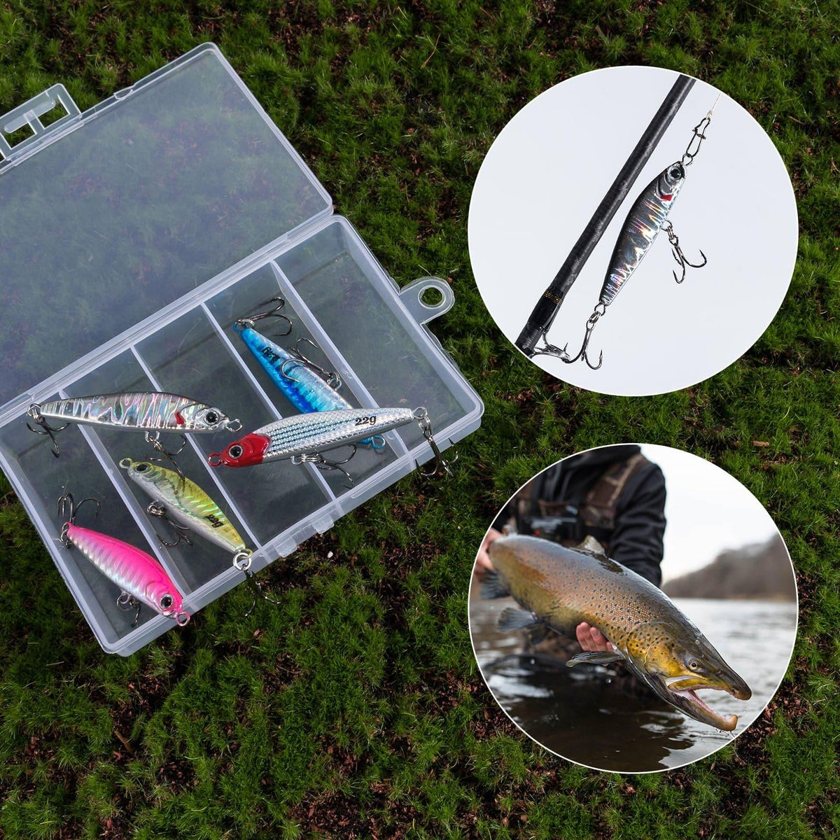 Dr.Fish 5pcs Sinking Diamond Spoon Jig 2.17-2.44'' 1/2-3/4oz - Dr.Fish Tackles