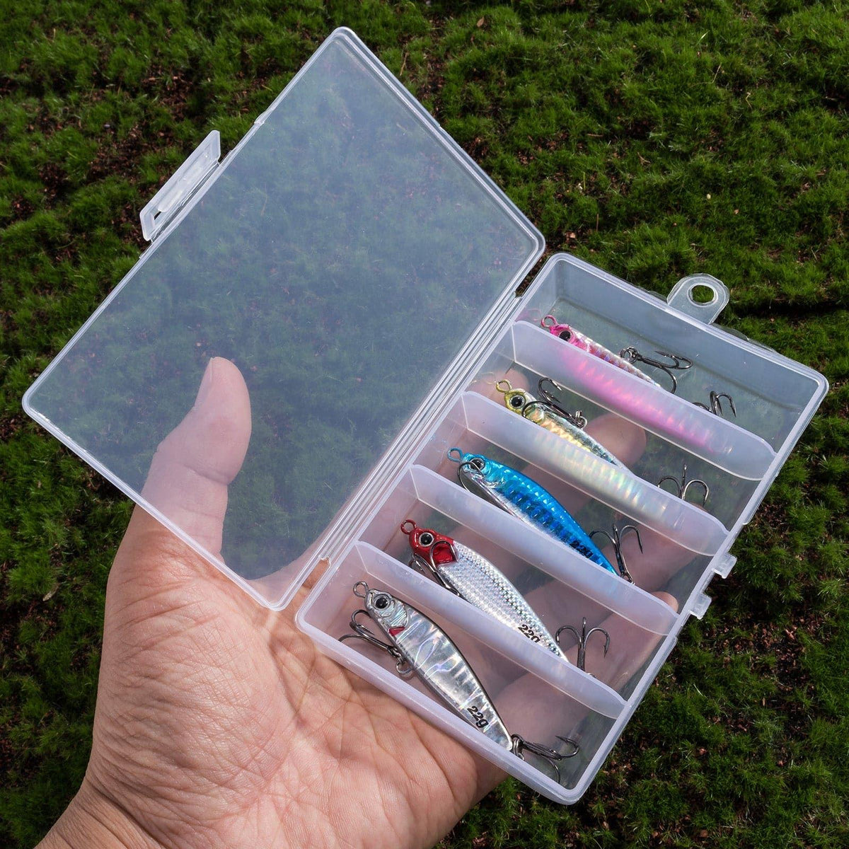 Dr.Fish 5pcs Sinking Diamond Spoon Jig 2.17-2.44'' 1/2-3/4oz - Dr.Fish Tackles