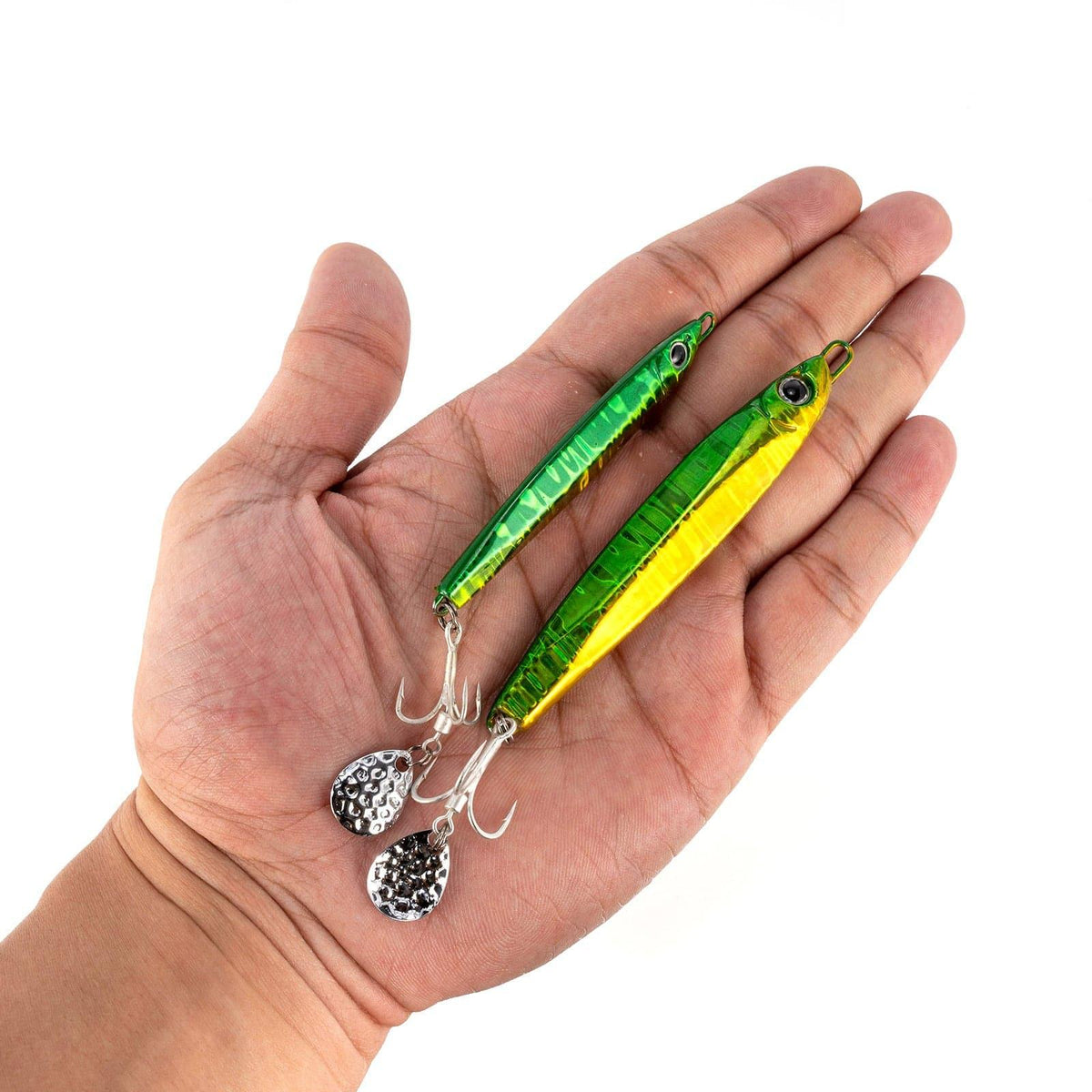 Dr.Fish 5pcs Metal  Spinner Vertical Jigs 3-3.75'' - Dr.Fish Tackles