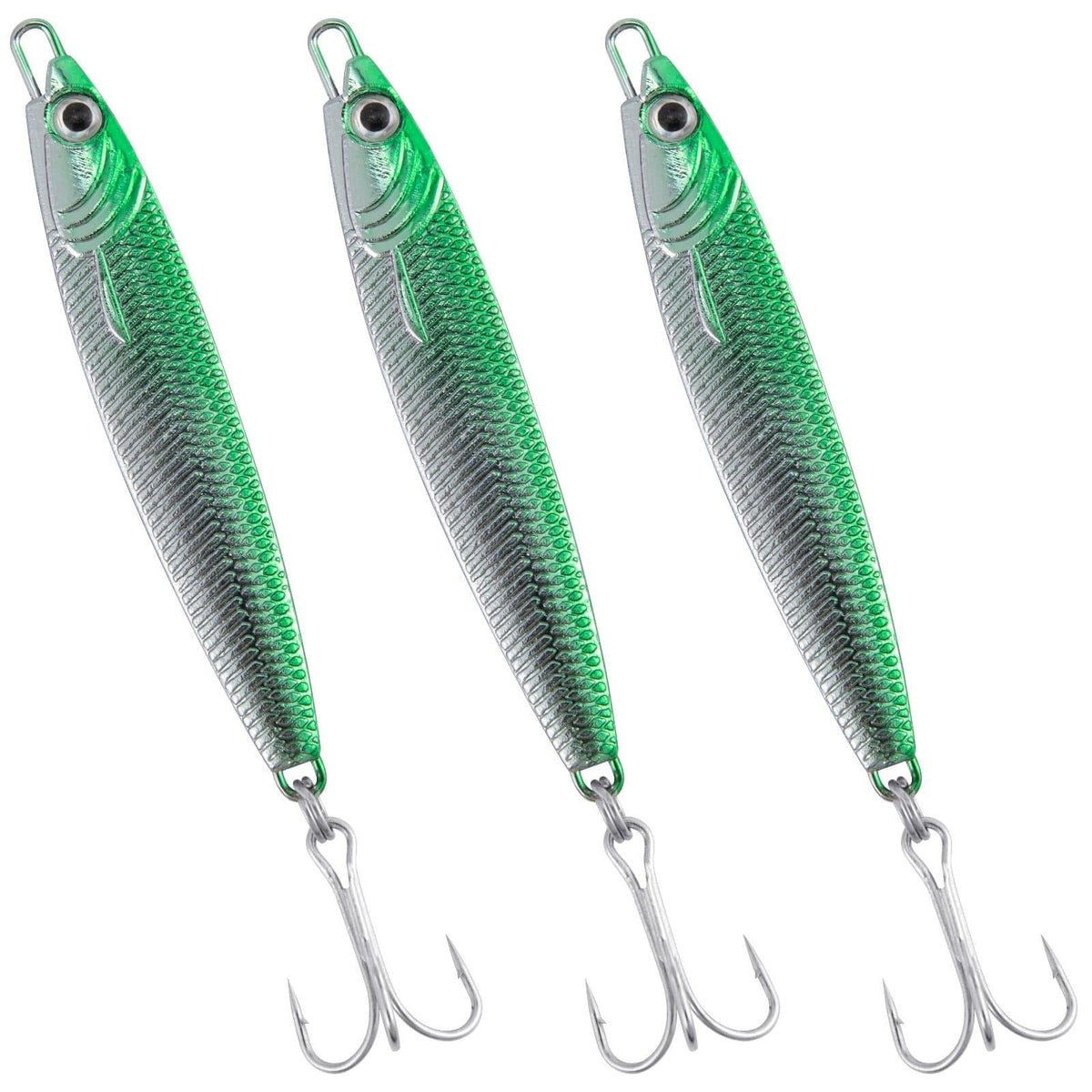 Dr.Fish 3pcs Metal Sea Fishing Lures 1.06oz - Dr.Fish Tackles