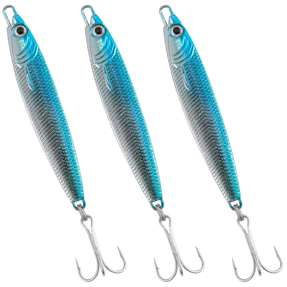 Dr.Fish 3pcs Metal Sea Fishing Lures 1.06oz - Dr.Fish Tackles