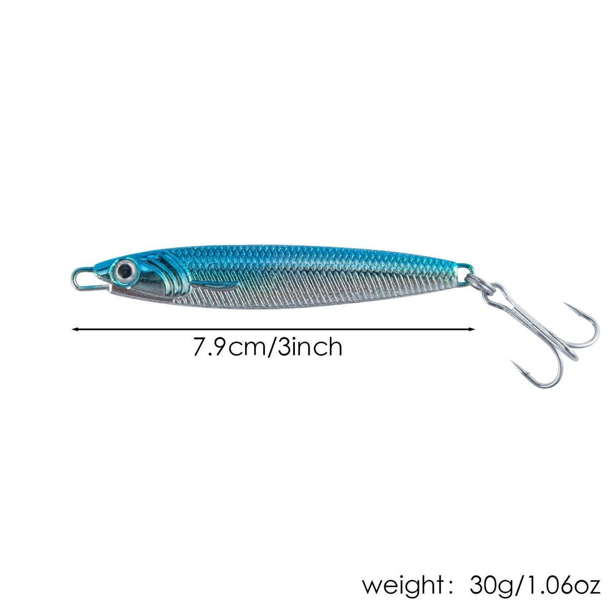 Dr.Fish 3pcs Metal Sea Fishing Lures 1.06oz - Dr.Fish Tackles