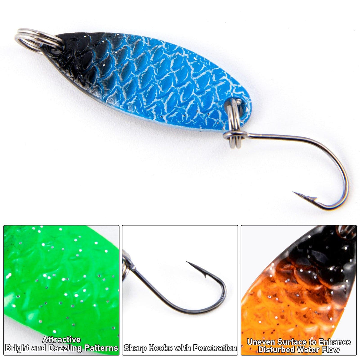 Dr.Fish  12pcs Spoons Spinners Lures Kit - Dr.Fish Tackles