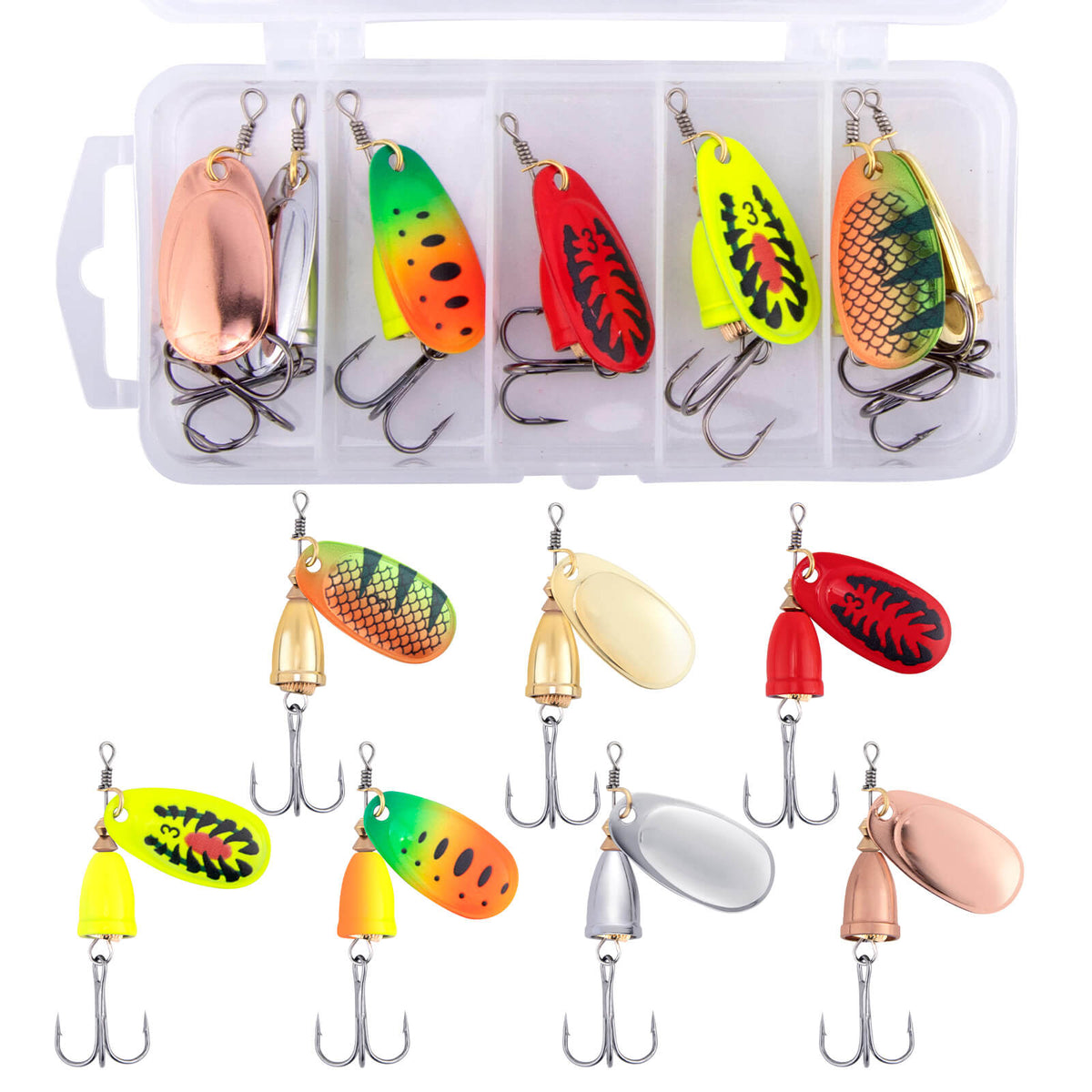 Dr.Fish Trout Spinners Lures Kit 1/4oz