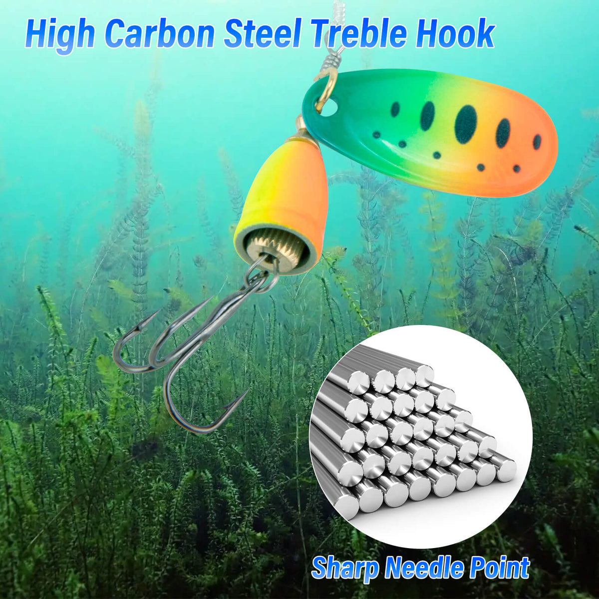 Dr.Fish Trout Spinners Lures Kit 1/4oz