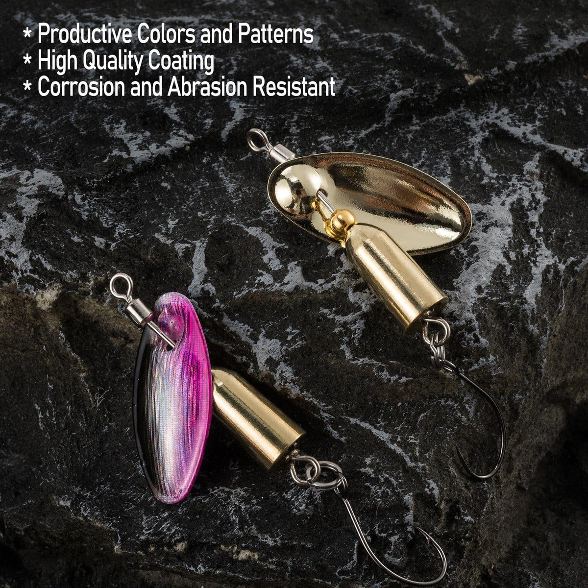 Dr.Fish 10pcs  Spinnerbait Lures Kits   2.44'' 1/4oz - Dr.Fish Tackles