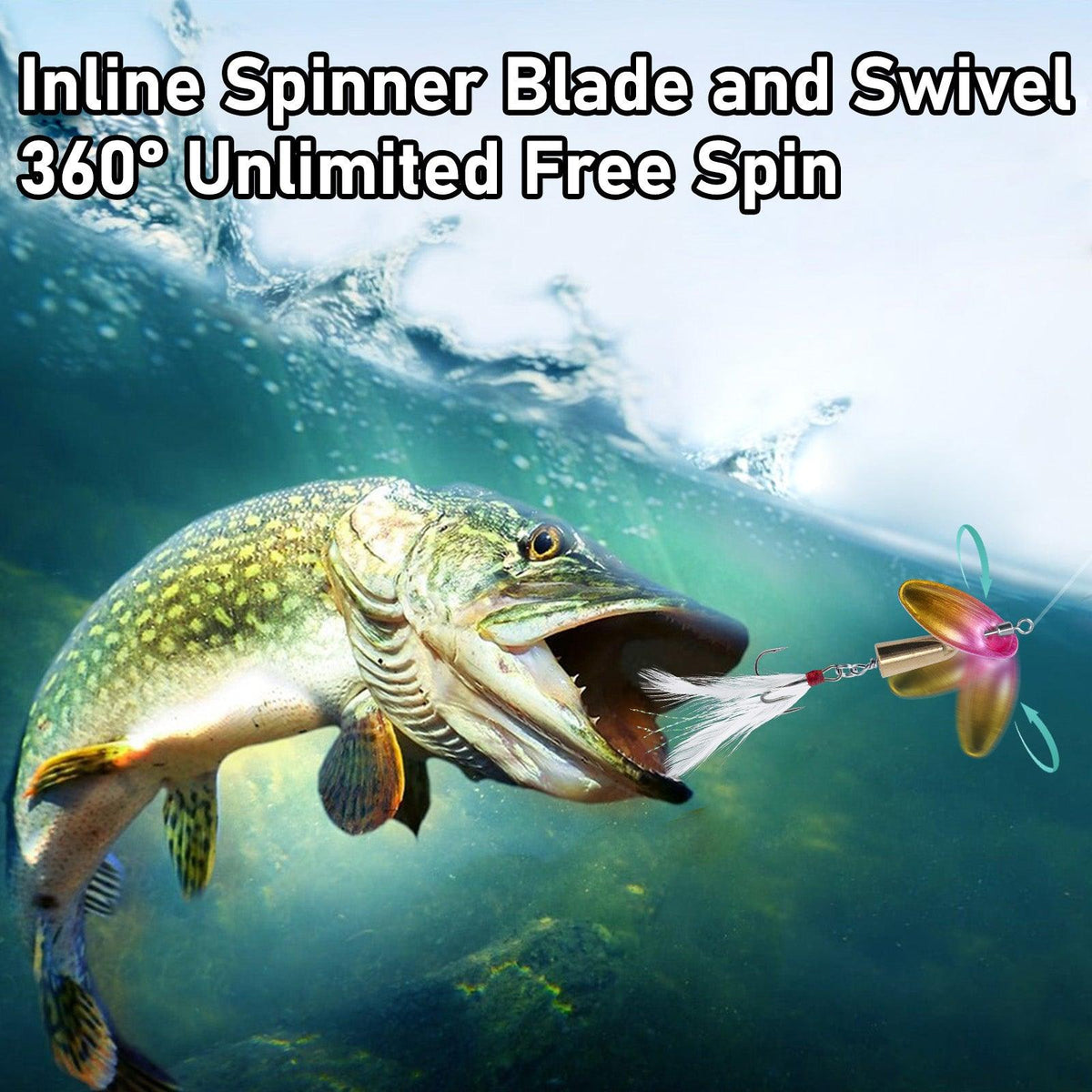 Dr.Fish 10pcs Spinnerbait Lures Kits 3.5/7.5g - Dr.Fish Tackles