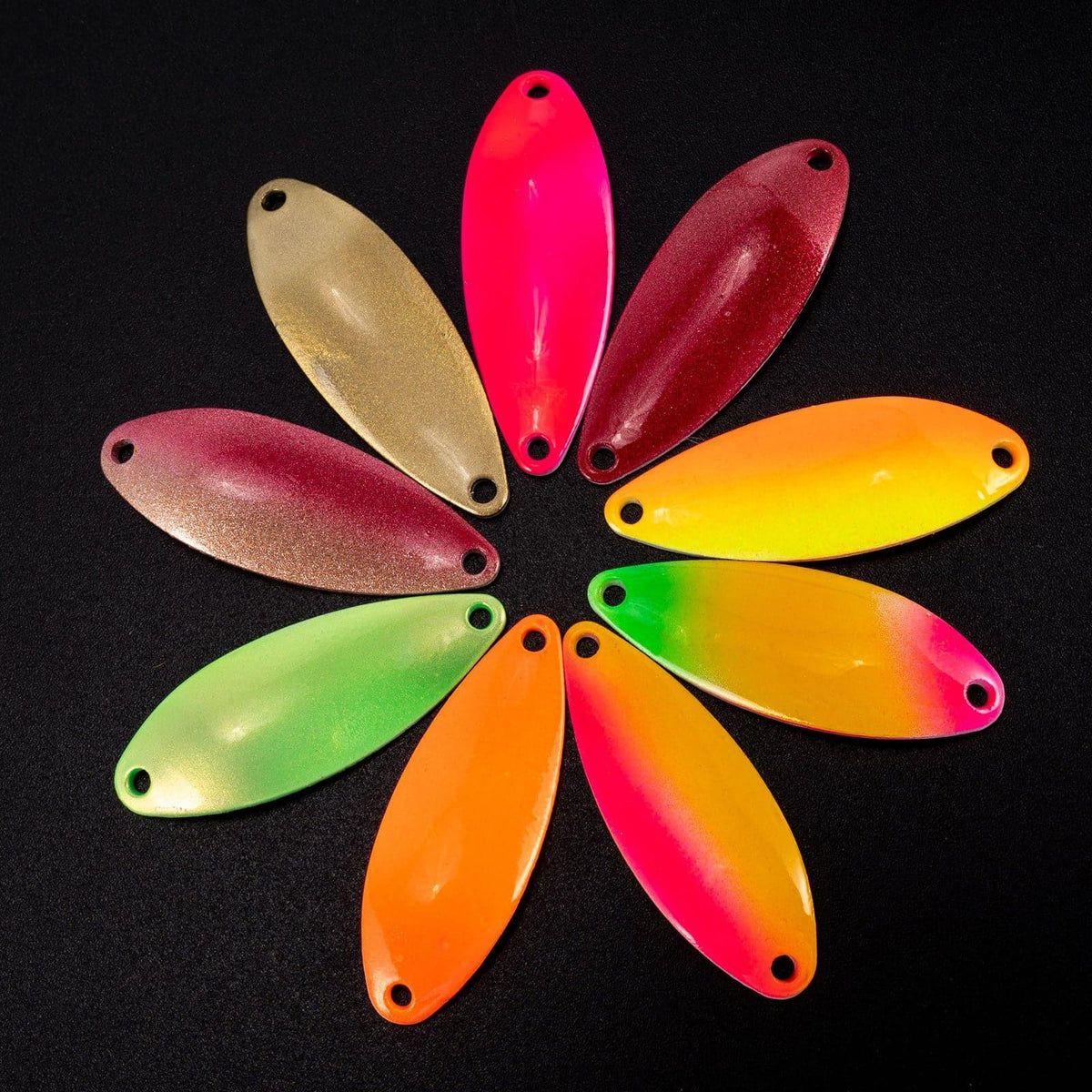 Dr.Fish 18pcs Spinner Blades Kit 1.4"*0.49" - Dr.Fish Tackles