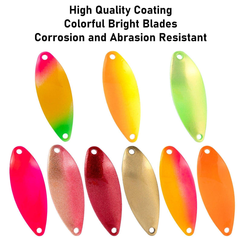 Dr.Fish 18pcs Spinner Blades Kit 1.4"*0.49" - Dr.Fish Tackles