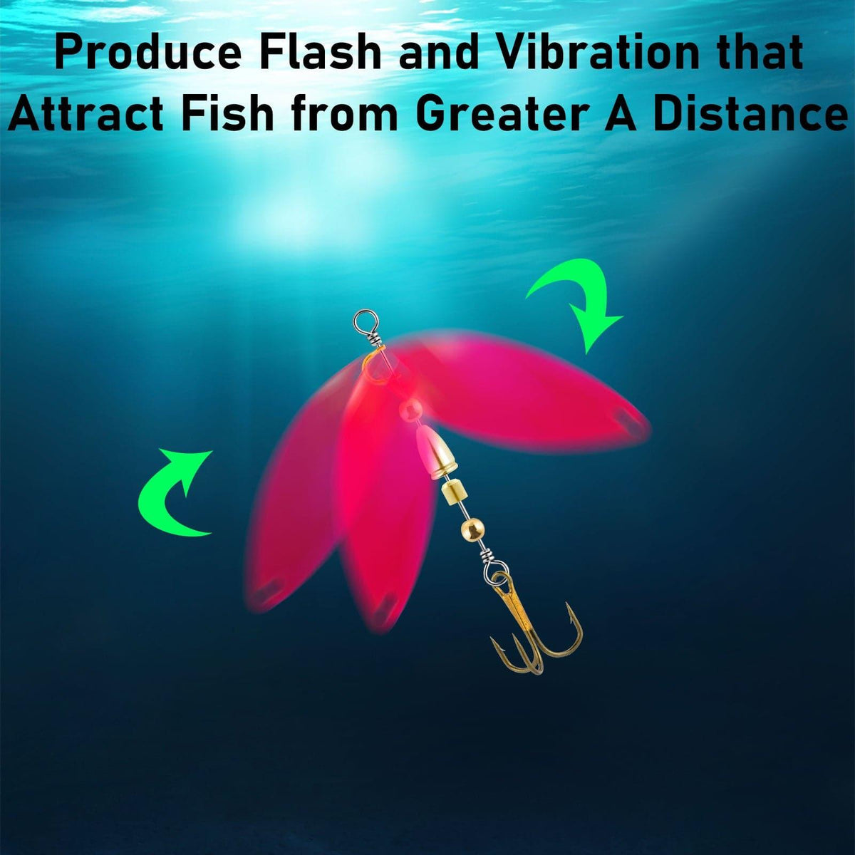 Dr.Fish 18pcs Spinner Blades Kit 1.4"*0.49" - Dr.Fish Tackles