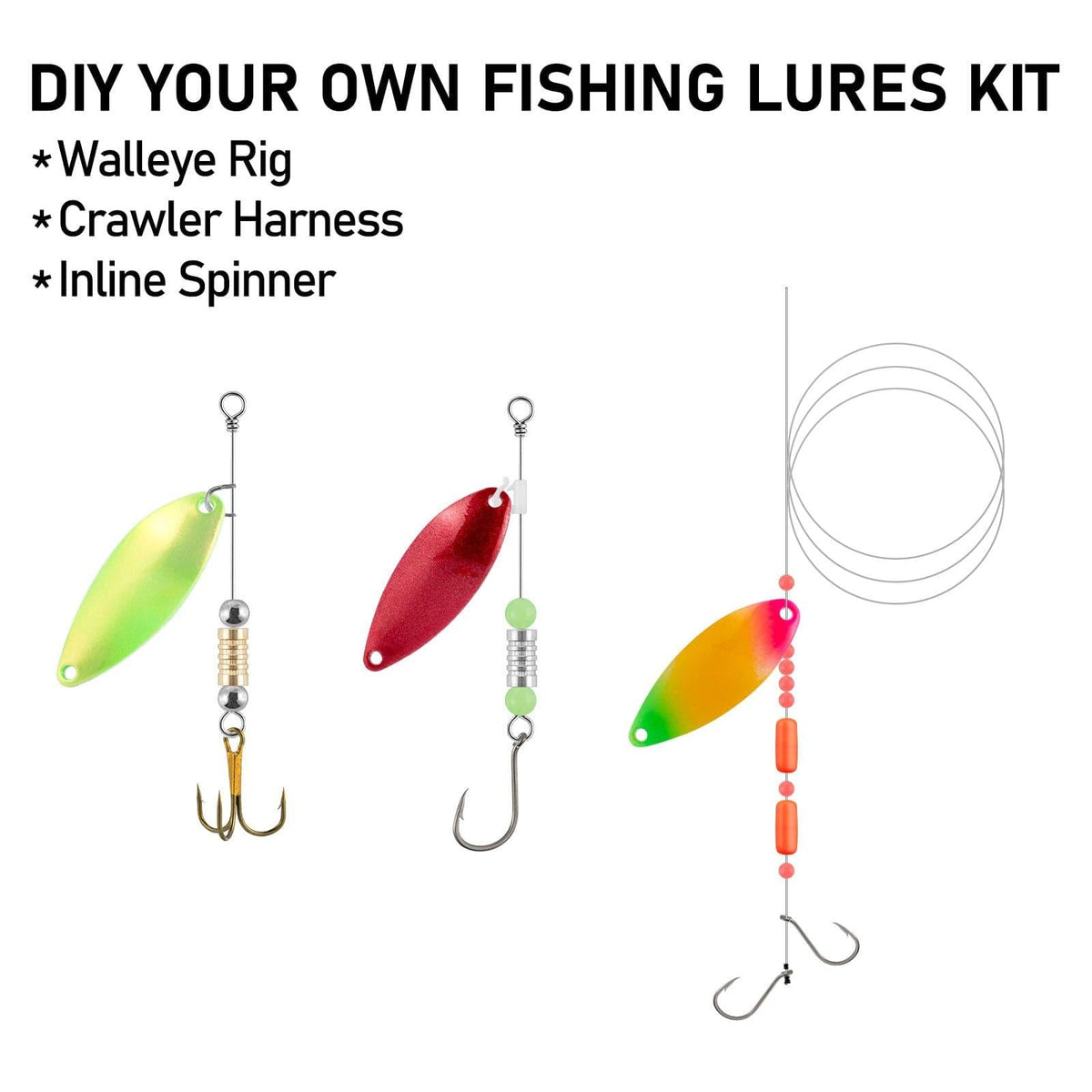 Dr.Fish 18pcs Spinner Blades Kit 1.4"*0.49" - Dr.Fish Tackles