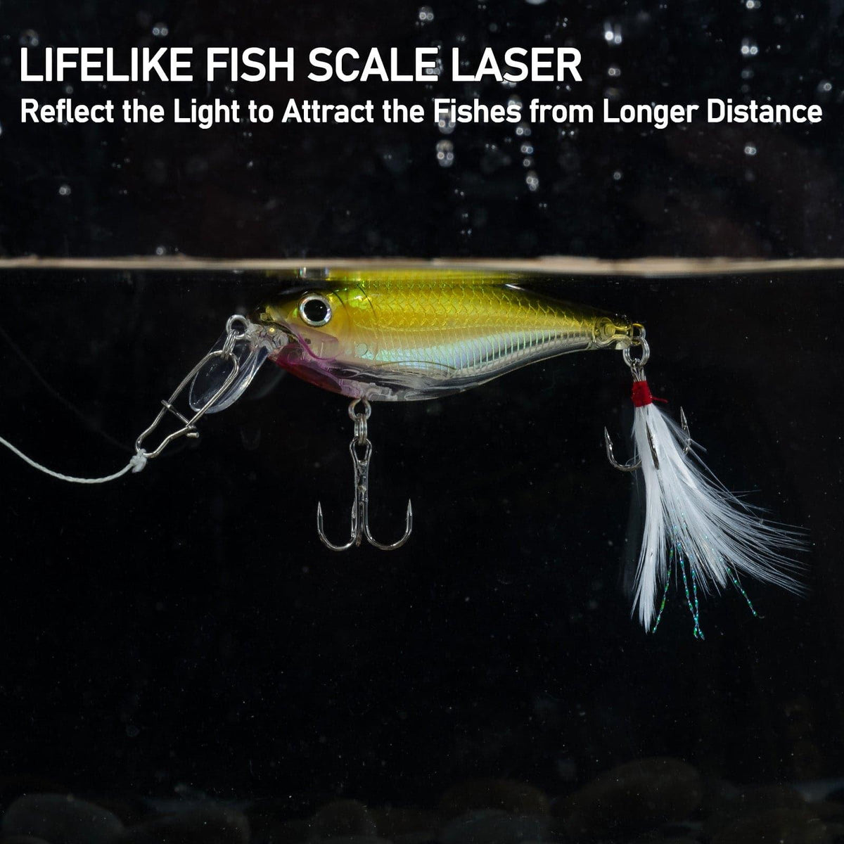 Dr.Fish 3pcs Lifelike  Minnow Lure 3.6" 0.45 oz - Dr.Fish Tackles