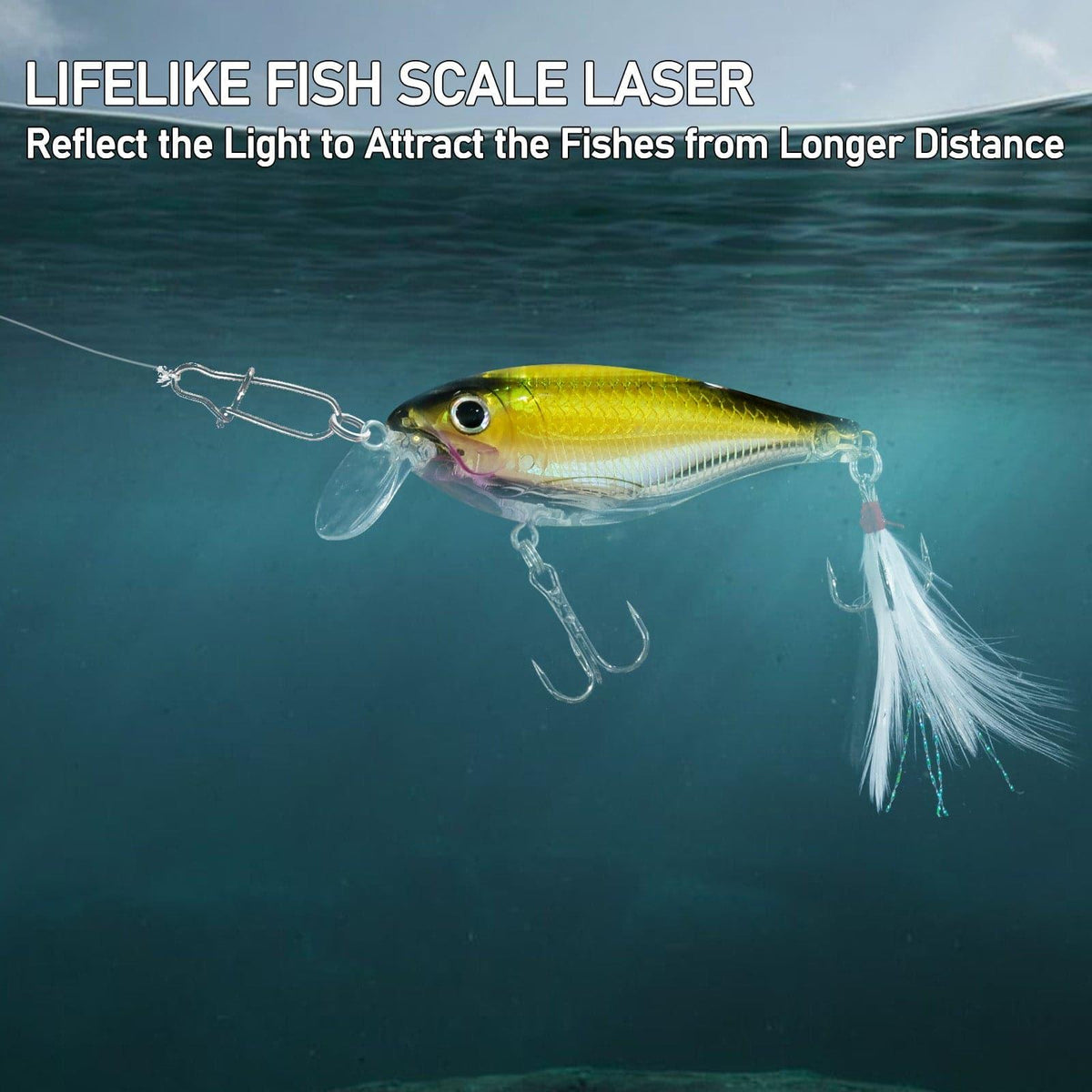 Dr.Fish 3pcs Lifelike  Minnow Lure 3.6" 0.45 oz - Dr.Fish Tackles
