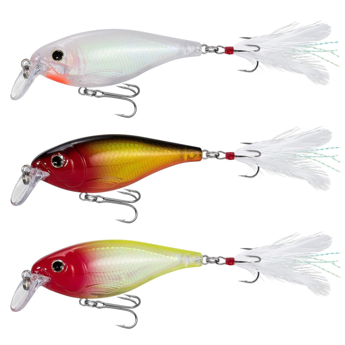 Dr.Fish 3pcs Lifelike  Minnow Lure 3.6" 0.45 oz - Dr.Fish Tackles
