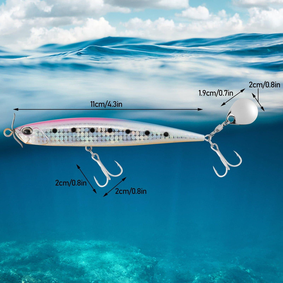 Dr. Fish Minnow Lure 4.3" 1oz - Dr.Fish Tackles