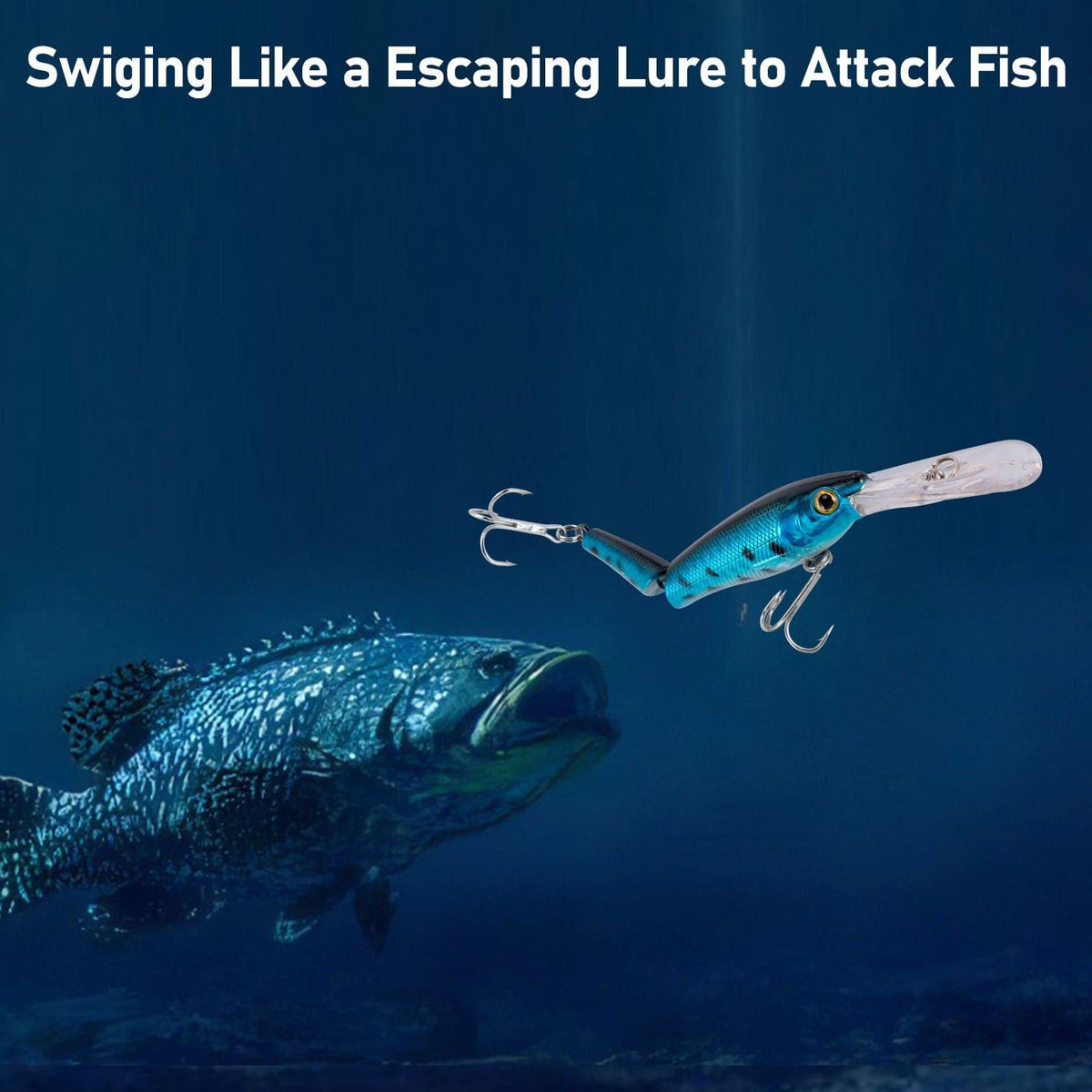 Dr.Fish 6pcs Jointed Jerkbait Minnow Lures 5.3" 1/2oz - Dr.Fish Tackles