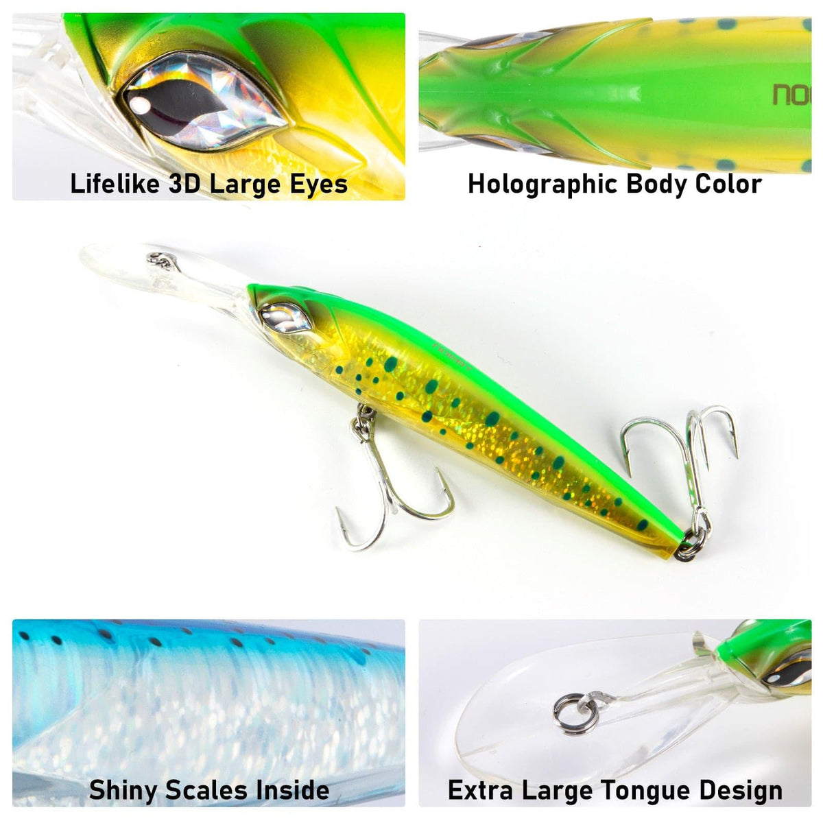 Dr.Fish Minnow Jerkbait Saltwater Lures 7.09" - Dr.Fish Tackles
